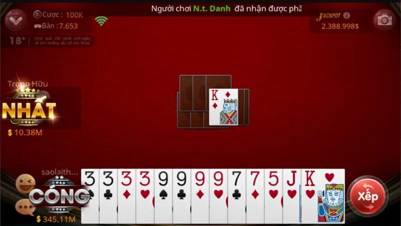 Sâm Go88: Hướng dẫn cách chơi chi tiết cho tân thủ 5 Chặt heo khi có cơ hội
