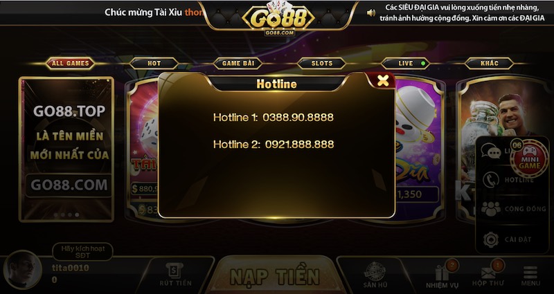 Liên hệ Go88: Các hình thức phổ biến nhất hiện nay 2 Một số cách liên hệ Go88 thuận tiện nhất