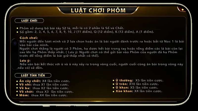 Phỏm Go88: Siêu phẩm game bài thú vị cho bet thủ 2 Luật lệ chơi game mà anh em cần phải nắm rõ
