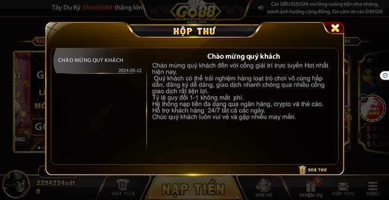 Rút tiền Go88: Tổng hợp cách rút nhanh dành cho tân thủ 2026 4 Những ưu điểm khi thực hiện rút tiền
